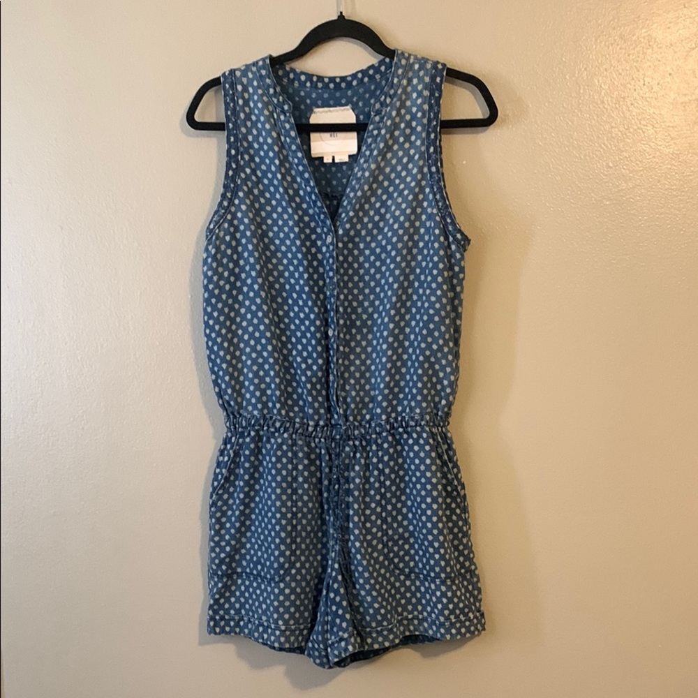 Anthropologie Dottie Linen Romper by Hei Hei
Size S